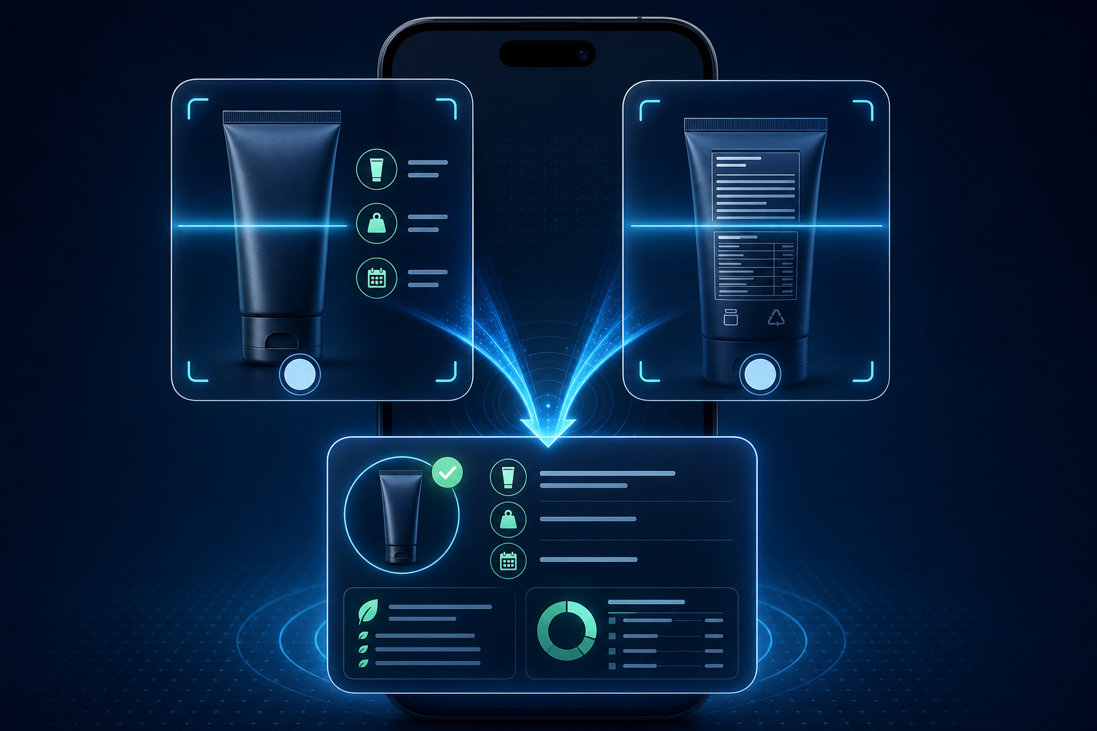Composio two-step smart scan illustration