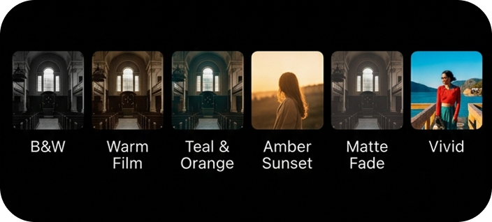 Cinematic presets