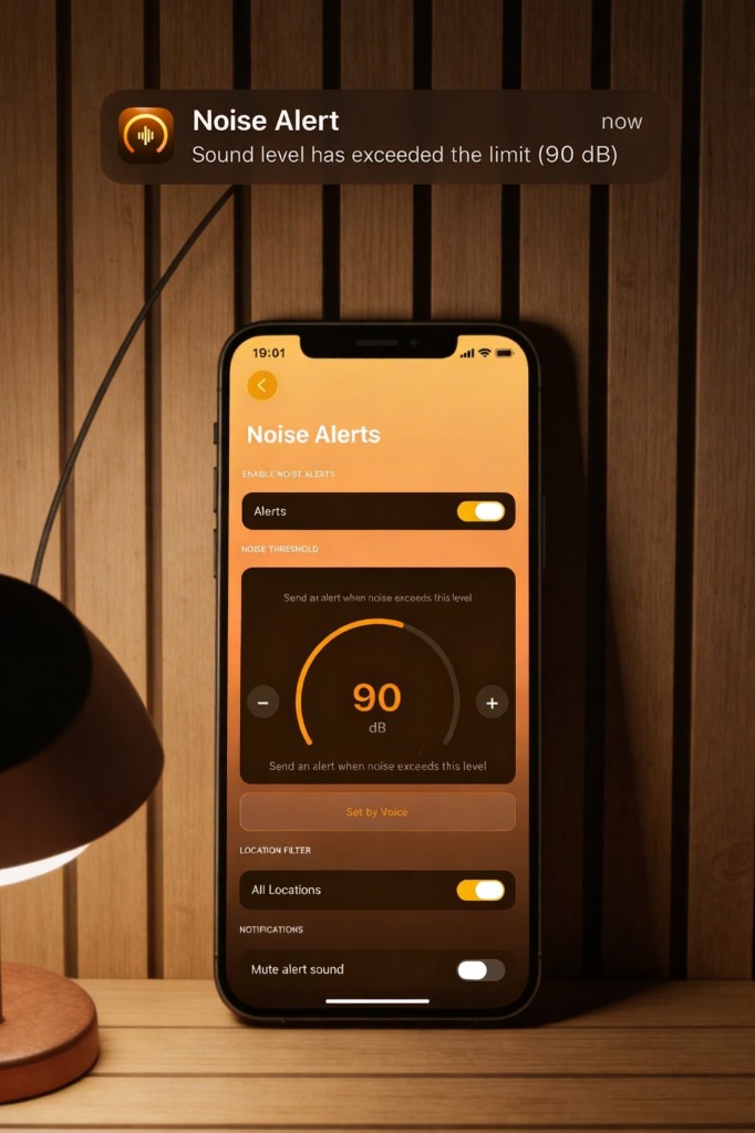 Noise alerts notification