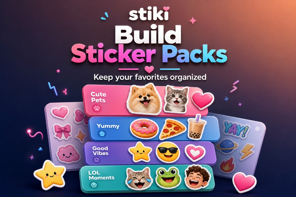 Stiki build sticker packs feature poster