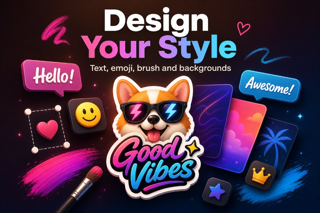 Stiki design style feature poster