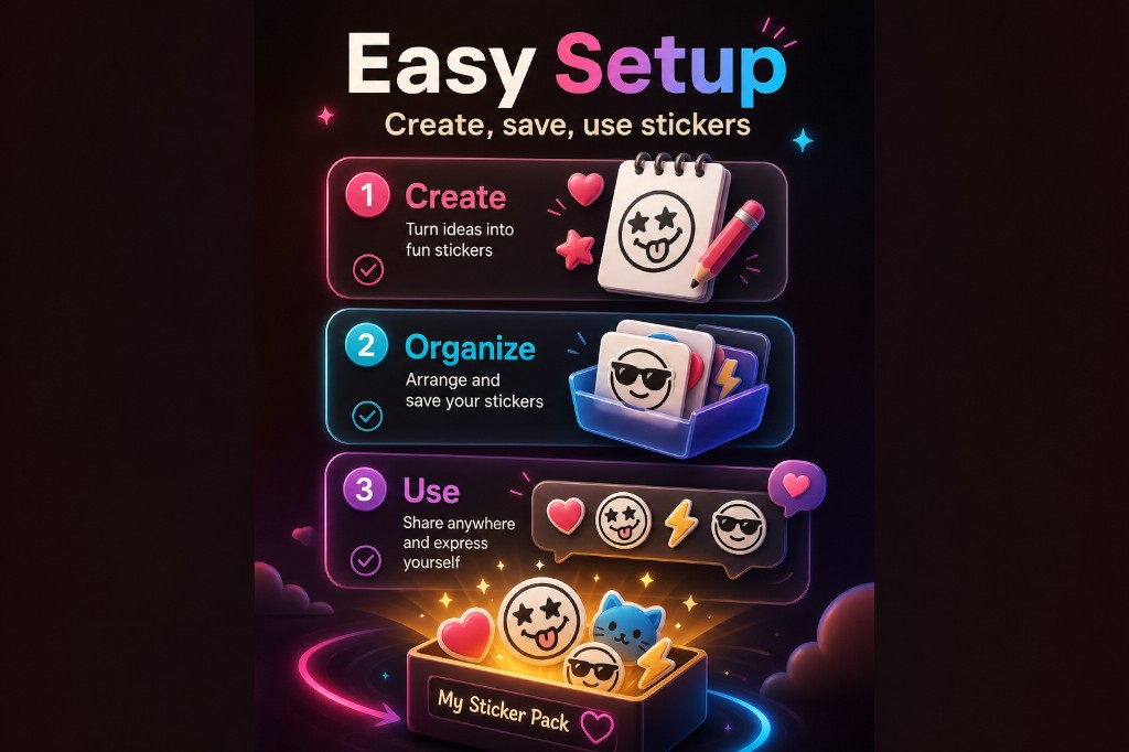 Stiki easy setup feature poster