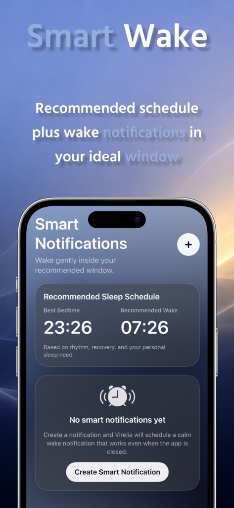 Virelia smart notifications screen